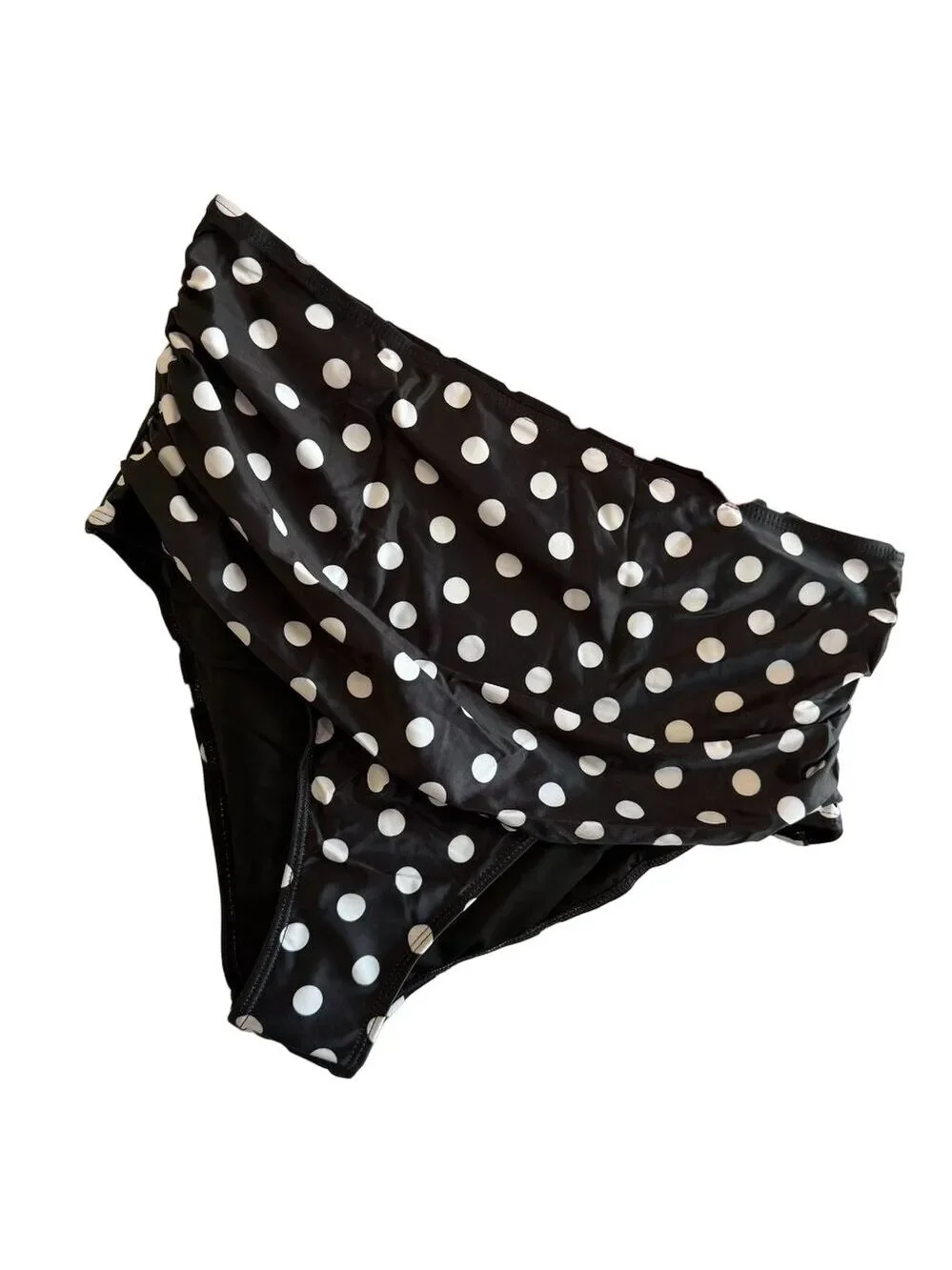 Daci NEW Women's Plus Size 2 Piece Polka Dot and Flounce Top Swimsuit Size 16W